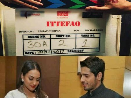 IT BEGINS! Sidharth Malhotra- Sonakshi Sinha Start Shooting For Ittefaq; Check Out The Picture