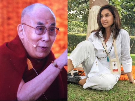See Pic! Lisa Ray Meets His Holiness Dalai Lama In Delhi