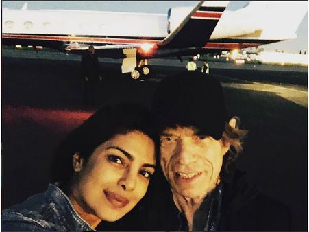 Priyanka Chopra Meets Mick Jagger From The Rolling Stones!