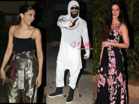 OUCH! Ranveer Singh DITCHES Deepika Padukone & Parties With Katrina Kaif At Shahid Kapoor's Bash!