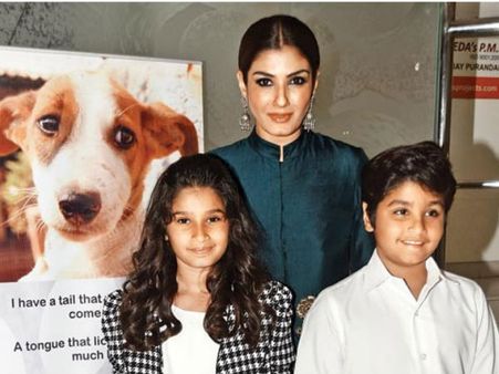 Raveena Tandon's Kids Get Awarded By An Animal Welfare NGO!