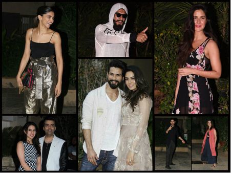 PICTURES! Deepika, Katrina, Ranveer, Sidharth, Alia, Sara & Others At Shahid Kapoor’s Birthday Bash!