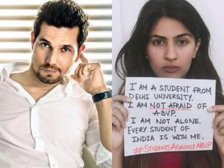 Gurmehar Kaur’s Response To Randeep Hooda, ‘I Didn’t Tweet, My Hands Did’! Sets Twitter Ablaze