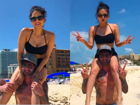 HOT! Sunny Leone & Daniel Weber Holiday In Cancun Beach, Mexico!