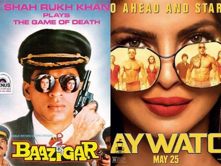 Priyanka Chopra's Baywatch Poster Copied From Shahrukh Khan's Baazigar?