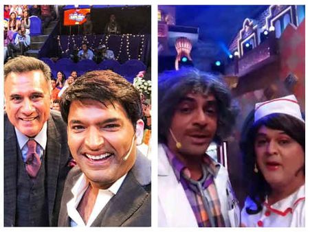 Kapil Sharma Shoots With Boman Irani, While Sunil Grover Shoots With Ali Asgar For Sony!