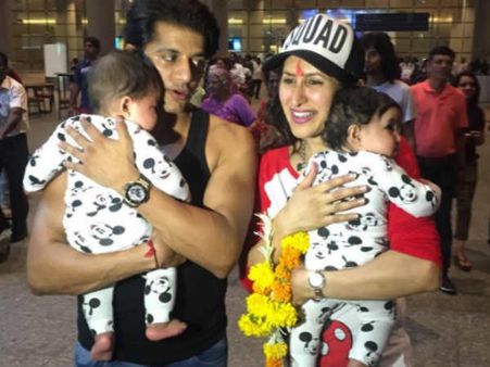 Karanvir Bohra Lands In India With His Wife & Twins; Shares An Adorable Picture
