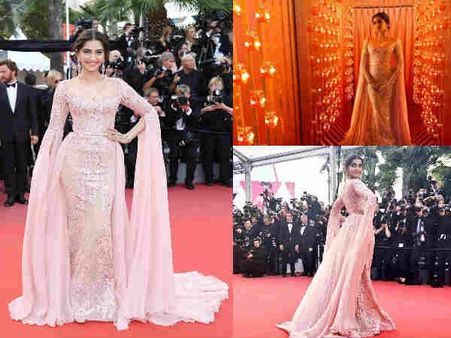 Cannes Day 5: Sonam Kapoor Is A Rosy Charm On The Red Carpet & We Just Can't KEEP CALM!