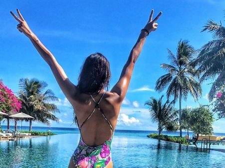 Disha Patani Oozes Hotness While Flaunting Her Back In A Bikini! View Pictures