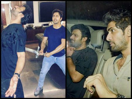 OH MY EYES! Prabhas Goes CRAZY With Varun Dhawan, Parties With Ranbir, Alia & Others [PICTURES]