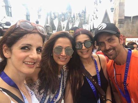 Hrithik Roshan & Ex-wife Sussanne Khan Holiday In Orlando With Their Kids! View Pics