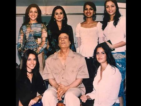 What's Katrina Kaif & Neha Dhupia Doing With The Libyan Dictator Muammar Gaddafi?