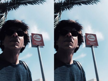 Shahrukh Khan Goes To A Smoking Area In Los Angeles & Does The Unexpected!