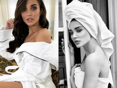 Amy Jackson Oozes Hotness As She Poses In A Towel! View Pictures