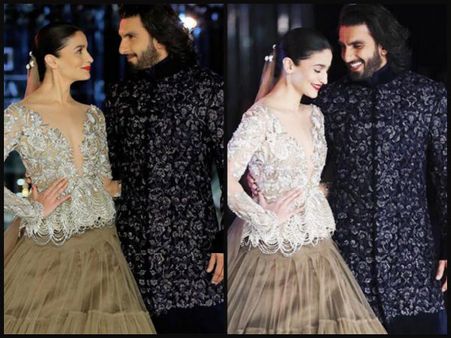 Did He Say I LOVE YOU? Ranveer Singh Makes Alia Bhatt BLUSH During Her Ramp Walk At ICW 2017 [Pics]