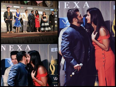 IIFA 2017 PICTURES: Salman Khan KISSES Katrina Kaif, Their ROMANTIC One-Liners Have Everyone Hooting