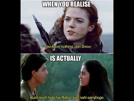 Funny! Check Out These Hilarious Game Of Thrones Bollywood Memes!