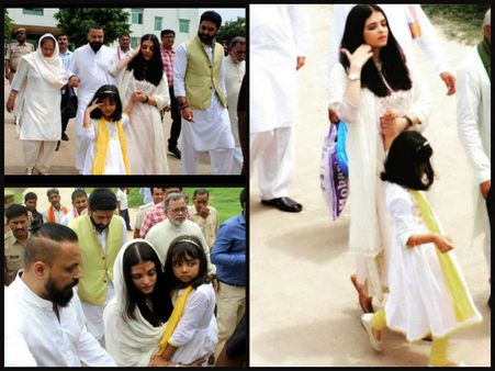 SPOTTED! Aishwarya Rai Bachchan Visits Allahabad With Aaradhya & Abhishek Bachchan [Pictures]