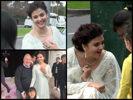 OOPS! Did Aishwarya Rai Bachchan’s Deep-Neck Outfit Make Her UNCOMFORTABLE? These Pictures Hint So!