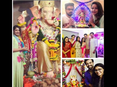 Here’s How Divyanka Tripathi, Hina Khan, Devoleena & Other TV Celebs Welcomed Lord Ganesha…