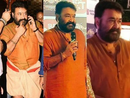 Social Media Goes Gaga Over Mohanlal's Mass Look!