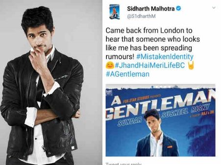 TIT FOR TAT! Sidharth Malhotra's Perfect Reply For Rumours About Him Being Unhappy With A Gentleman