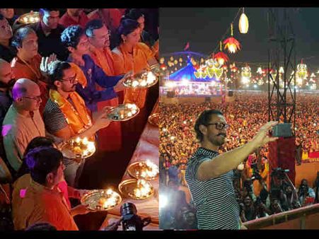 HAALO RE HAALO! Aamir Khan Enjoys His First Garba In Vadodara & It's Too Much Fun [PICTURES]