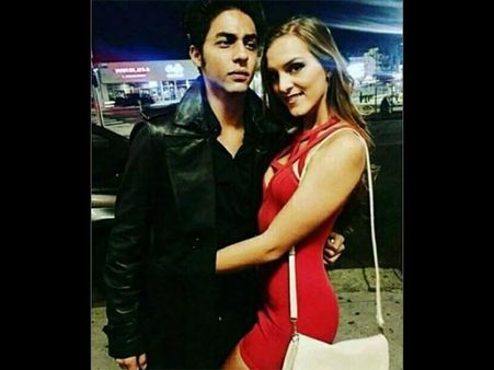 Aryan Khan Poses With A HOT Mystery Woman In Red Dress! Who Is She?