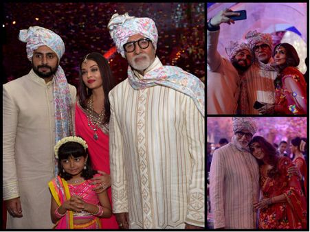 WOW PICTURES! Aaradhya & Aishwarya Rai Bachchan DOLL UP For A Wedding, Spotted With Big B & Abhishek