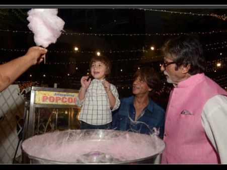WHAT! Amitabh Bachchan Is Shahrukh Khan's 'Papa'? At Least, Little AbRam Thinks So!