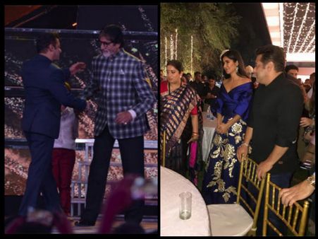 PICS: No Aishwarya Rai In Between! Salman Khan HUGS Amitabh Bachchan; Did THIS For EX Katrina Kaif!