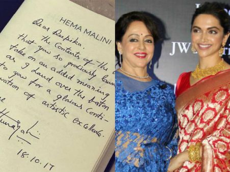 Hema Malini Hands Over The Baton To Deepika Padukone With A Heartfelt Message!