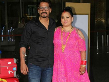 LOOK OF LOVE! Newly-wed Bharti Singh Looks Radiant As She Returns With Hubby Harsh From Goa (PICS)