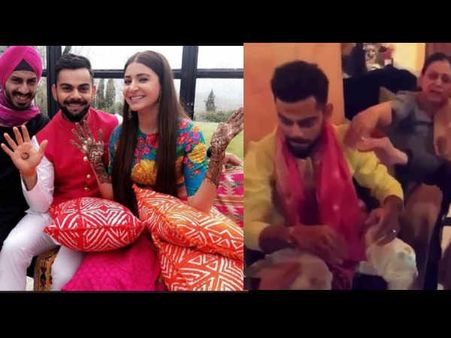 AWW! Don't Miss These Inside Pics From Virat Kohli & Anushka Sharma's Haldi & Mehendi Ceremony