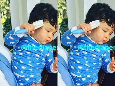 Bundle Of Joy! Taimur Tries To Comb His Hair & The Picture Looks So Cute