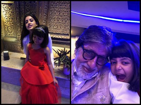 AWW! Aaradhya Bachchan Gets GOOFY With Amitabh Bachchan; Celebrates New Year With Navya Naveli Nanda