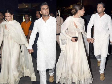 HAPPY AT LAST! Deepika Padukone HOLDS Ranveer Singh's Hand At Padmaavat Screening; Cute PDA Captured