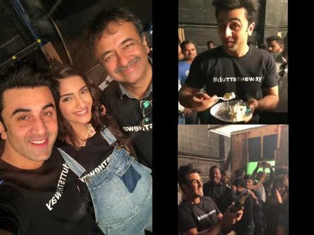 Dutt Biopic: Ranbir Kapoor- Sonam Kapoor's Reunion On The Last Day Of Shoot; Don't Miss Inside Pics!