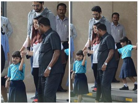 SUCH DEDICATED PARENTS! Aishwarya Rai Bachchan & Abhishek Bachchan Pick Aaradhya From School (PICS)