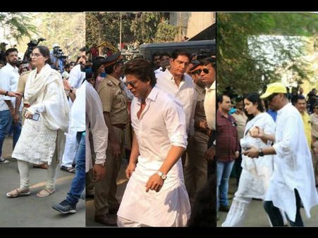 Farewell Sridevi! Shahrukh Khan, Katrina Kaif, Sonam Kapoor And Others Attend The Funeral