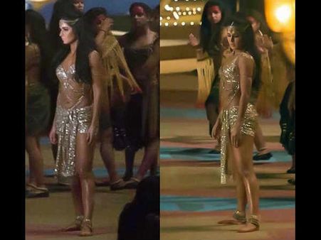 LEAKED PIC! Katrina Kaif SHIMMERS IN GOLD On The Sets Of Thugs Of Hindostan