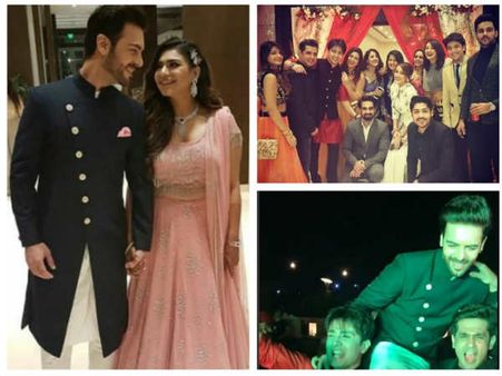 Meet The CRAZY PALTAN Aditi Rathore, Vahbiz & Others At Poonam Preet & Sanjay Gagnani's Engagement