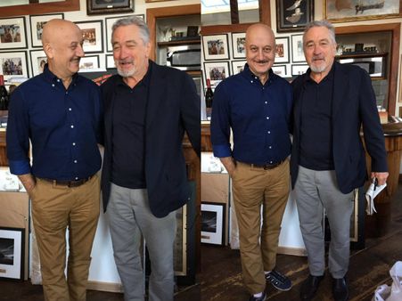 Hollywood Legend Robert De Niro Throws A Surprise Birthday Dinner For Anupam Kher!