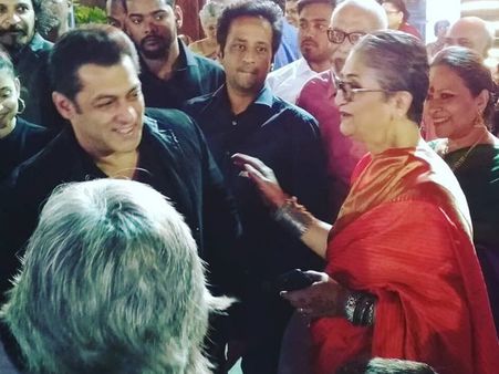 Salman Khan Spotted Having A Great Time At His Friends Wedding! View Pictures