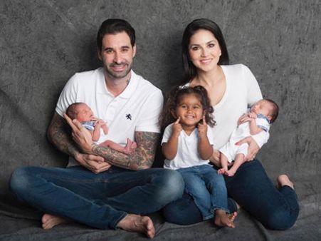 HAPPY NEWS! Sunny Leone & Daniel Weber Are Now Proud Parents To Twins Via Surrogacy