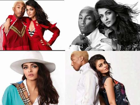Aishwarya Rai Bachchan & Pharrell Williams Let Their Enchanting Chemistry Do The Talking! [PICS]