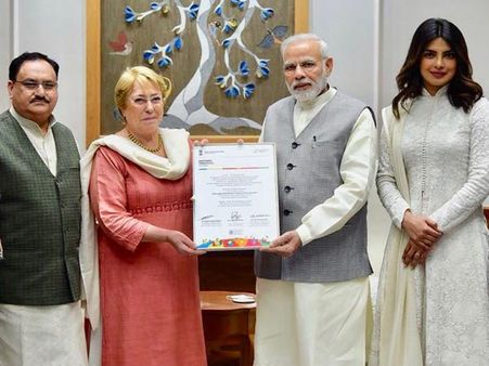 Priyanka Chopra Meets PM Narendra Modi At The Partners Forum 2018!