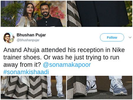 Anand Ahuja Wore Sports Shoes At His Wedding Reception Just To RUN AWAY, Say Trolls!
