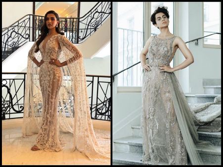 CANNES 2018: Deepika Padukone & Kangana Ranaut LOCK HORNS At The Red Carpet Looking All FIERY [PICS]