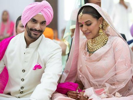 BREAKING! Neha Dhupia Gets MARRIED To Salman's Co-star Angad Bedi In A Secret Ceremony [PICTURES]